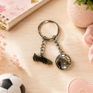 llavero metalico zapato de futbol